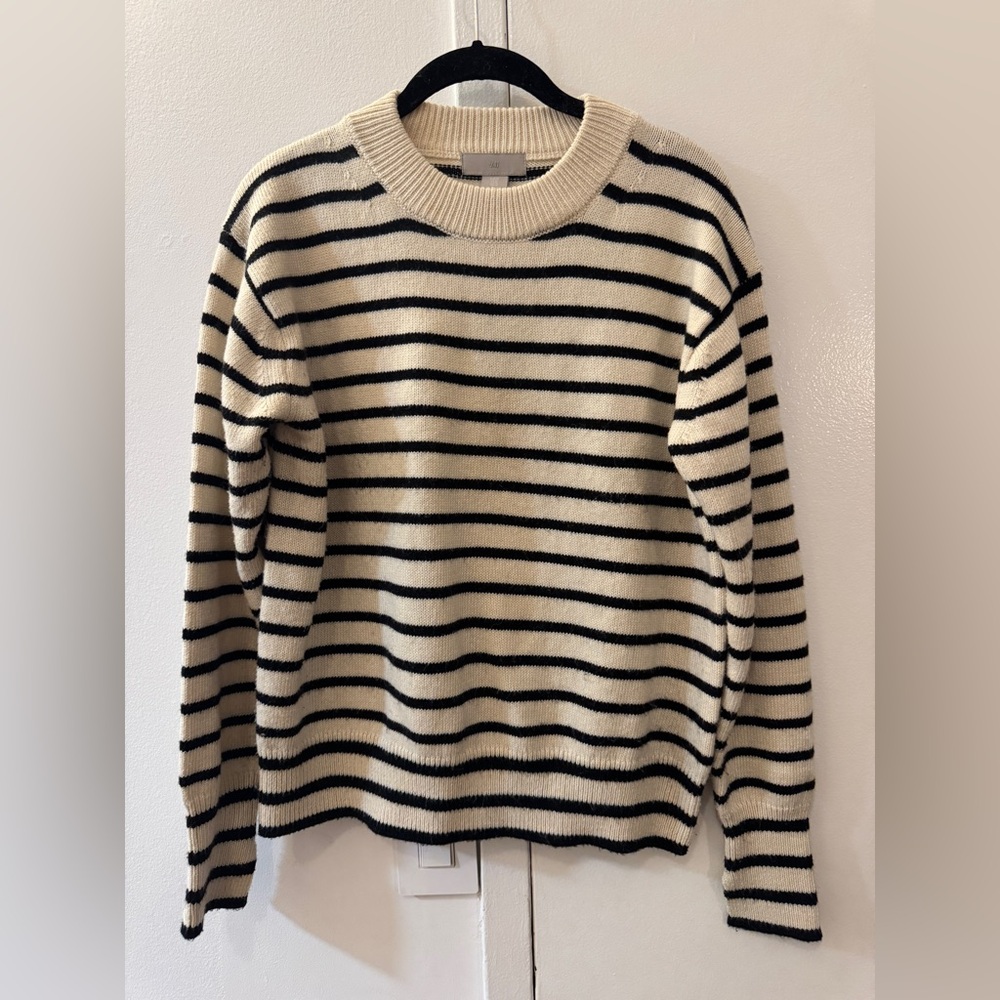 H&M Striped Knit Sweater Size L